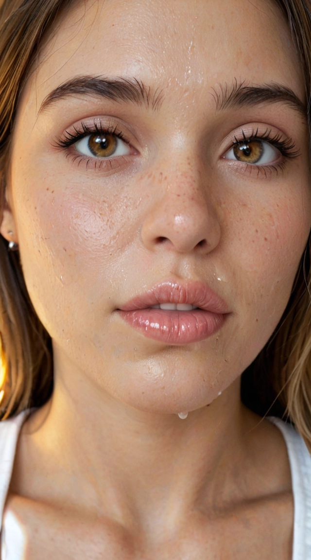 Cum on face