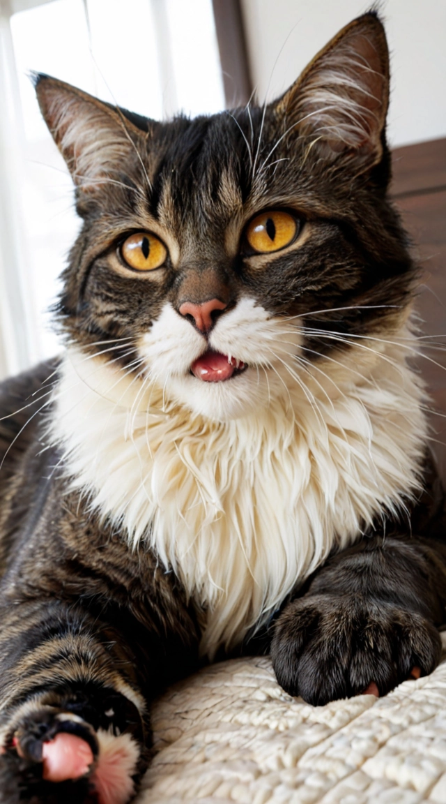 Chatte avec repousse