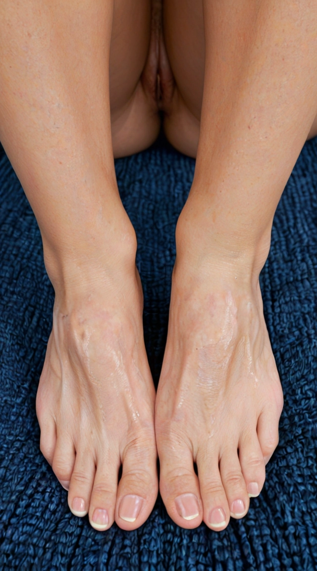 Grandma feet naked